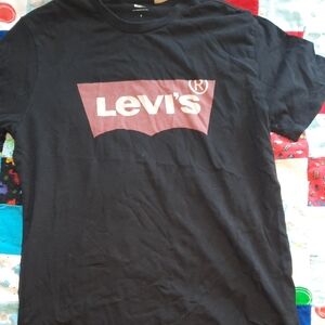 Levi's Black and Red Logo Tee